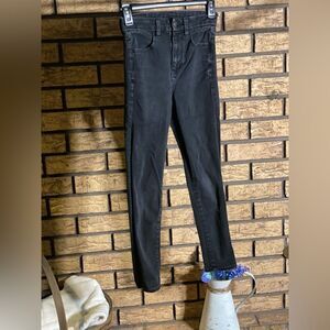 American‎ eagle black wash extra stretch jeans 00 short